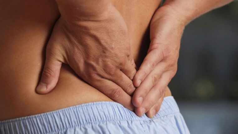 Molestias na zona lumbar con osteocondrose lumbar